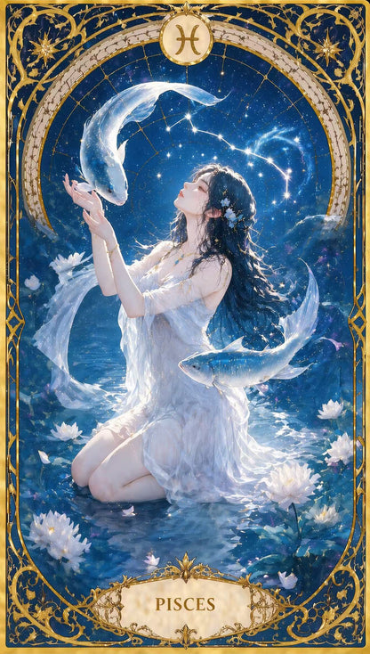 12 Zodiac Art Nouveau Diamond Painting Kits – Celestial Goddess Astrology Wall Art