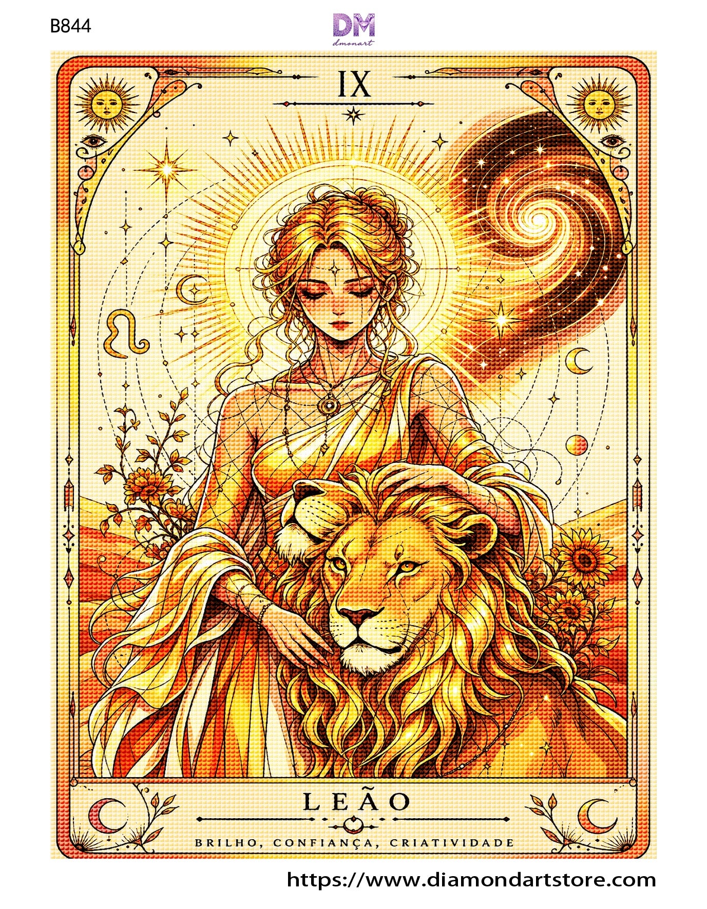 Mystic Zodiac Diamond Painting Collection – 12 Celestial Tarot DIY Art Kits