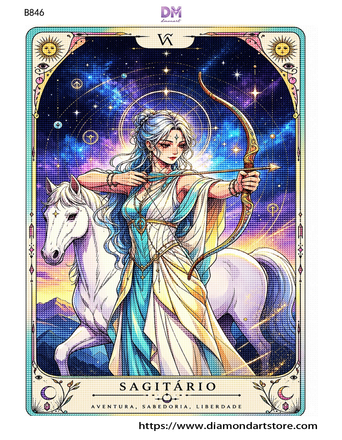Mystic Zodiac Diamond Painting Collection – 12 Celestial Tarot DIY Art Kits