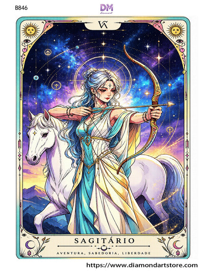 Mystic Zodiac Diamond Painting Collection – 12 Celestial Tarot DIY Art Kits