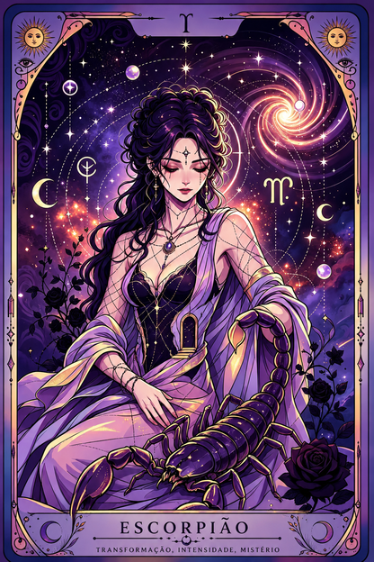 Mystic Zodiac Diamond Painting Collection – 12 Celestial Tarot DIY Art Kits