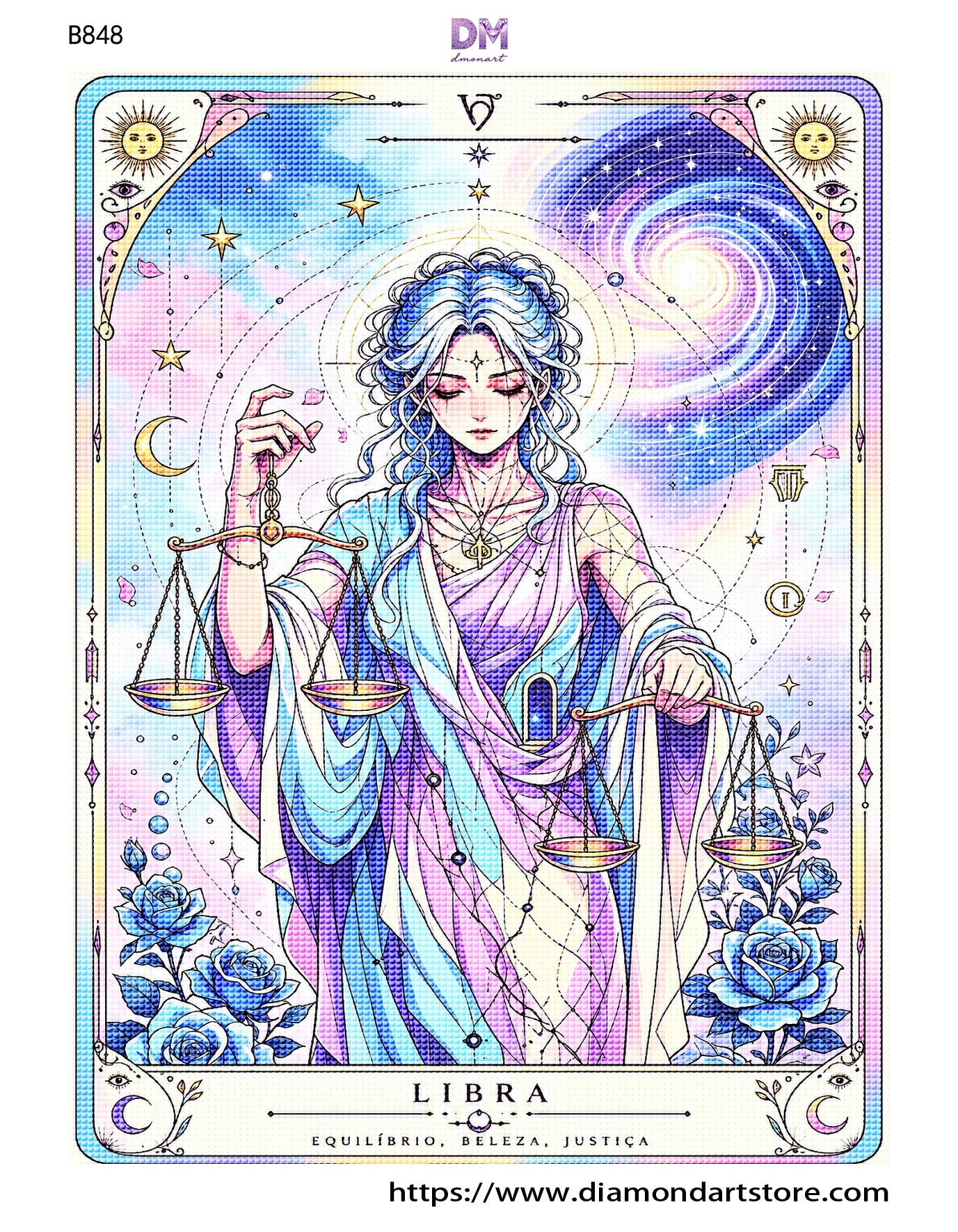Mystic Zodiac Diamond Painting Collection – 12 Celestial Tarot DIY Art Kits