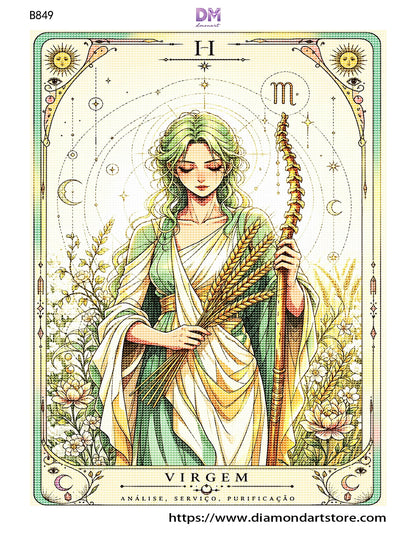 Mystic Zodiac Diamond Painting Collection – 12 Celestial Tarot DIY Art Kits