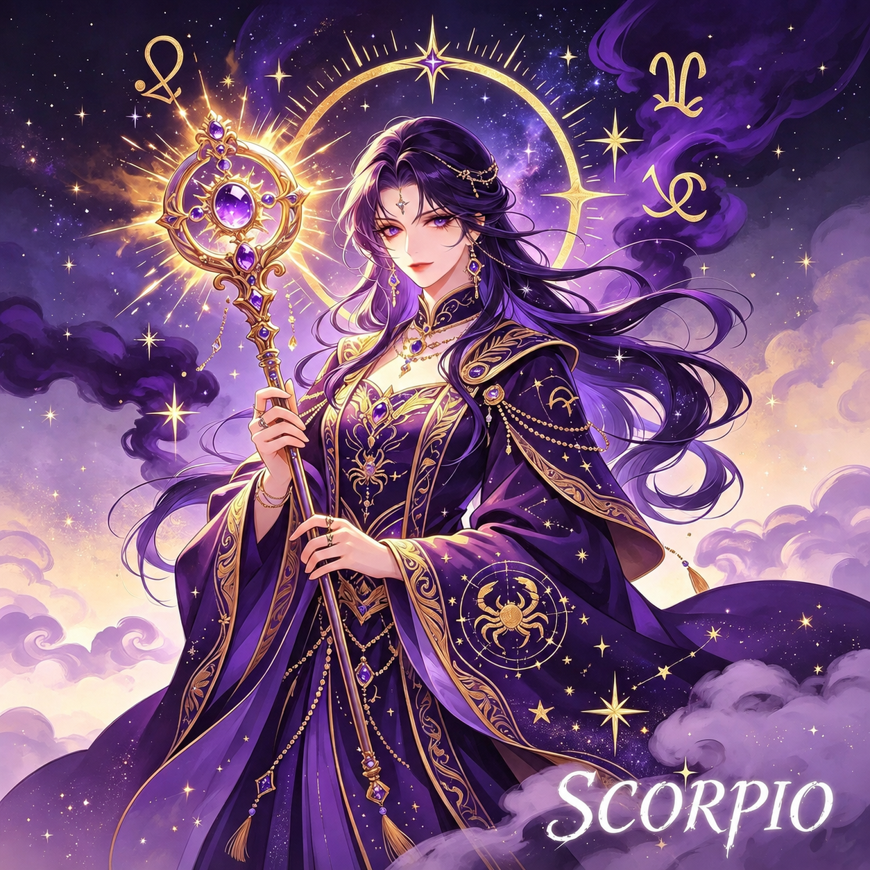 12 Zodiac Celestial Goddess Diamond Painting Kits – Fantasy Astrology DIY Wall Art