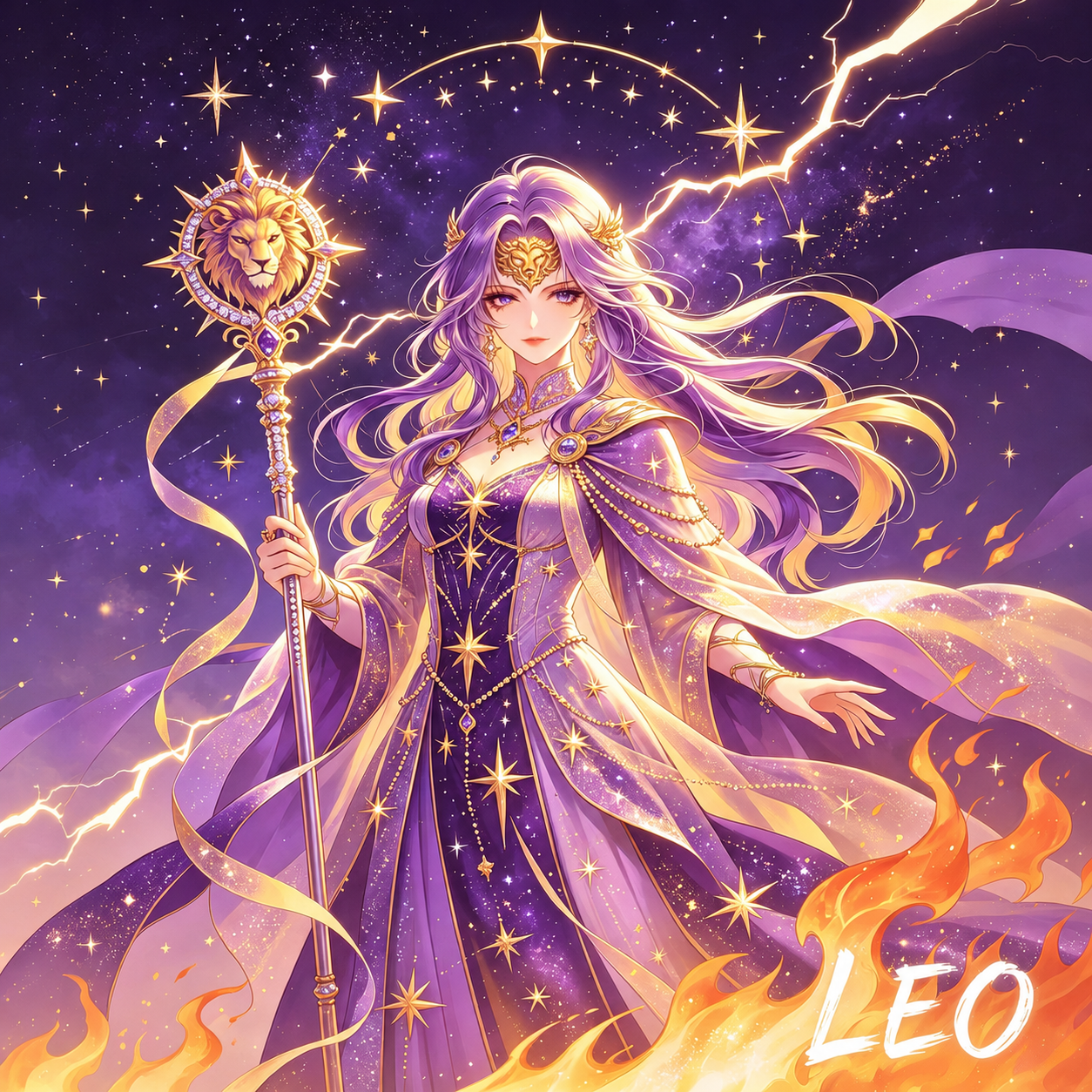 12 Zodiac Celestial Goddess Diamond Painting Kits – Fantasy Astrology DIY Wall Art