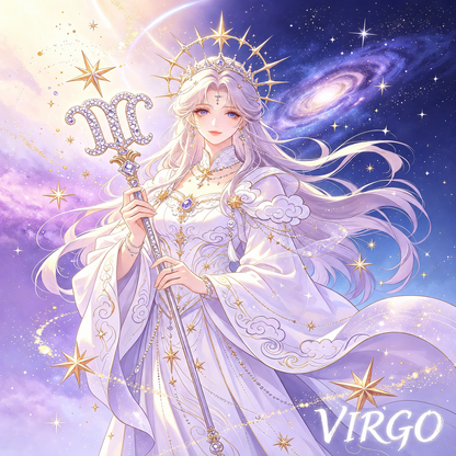 12 Zodiac Celestial Goddess Diamond Painting Kits – Fantasy Astrology DIY Wall Art