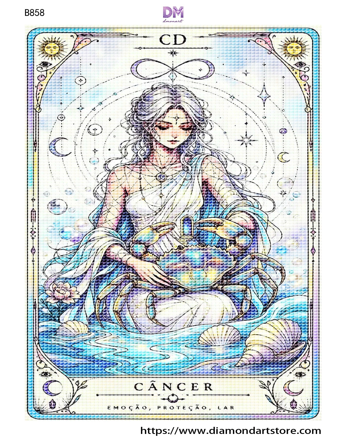 Mystic Zodiac Diamond Painting Collection – 12 Celestial Tarot DIY Art Kits