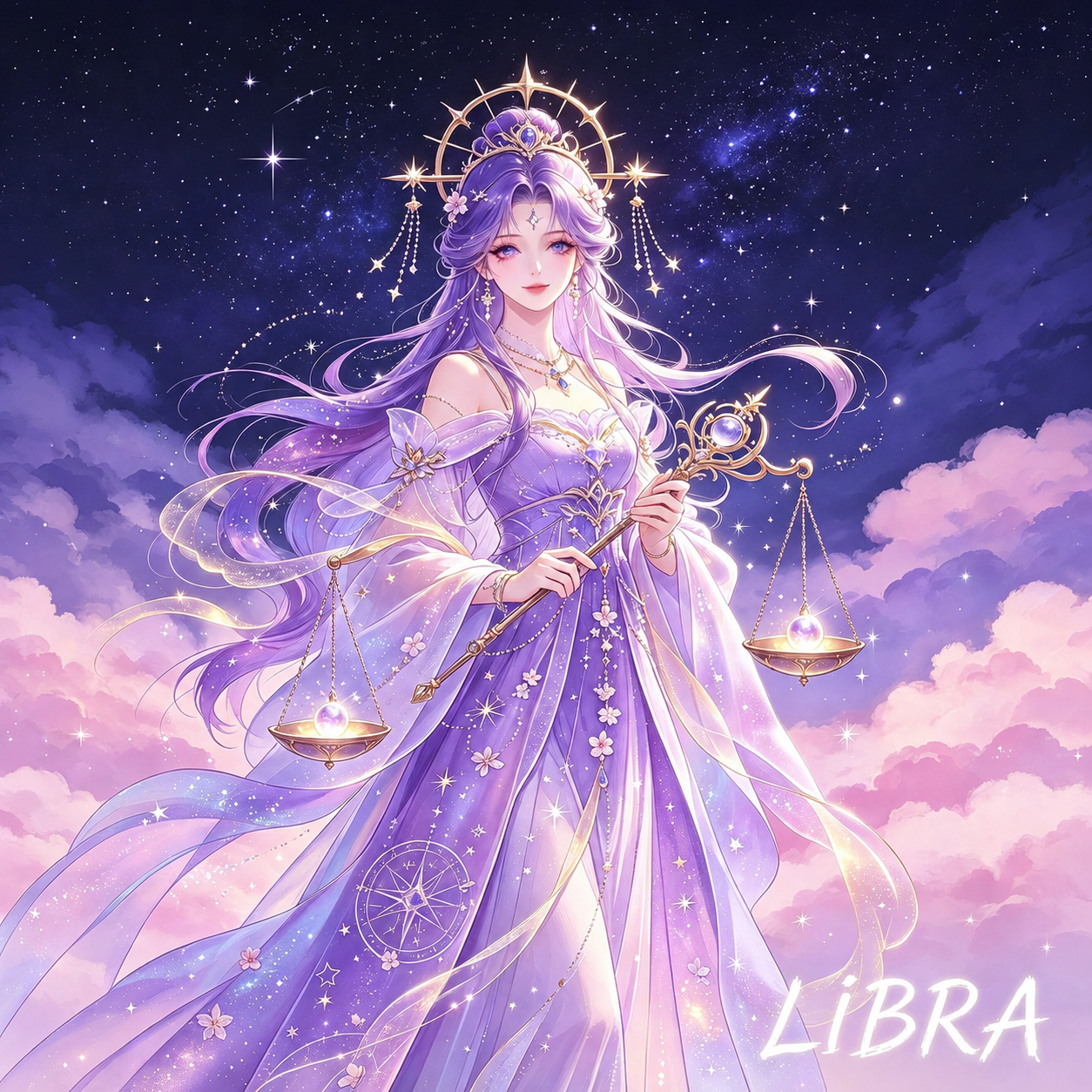 12 Zodiac Celestial Goddess Diamond Painting Kits – Fantasy Astrology DIY Wall Art