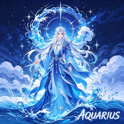 12 Zodiac Celestial Goddess Diamond Painting Kits – Fantasy Astrology DIY Wall Art