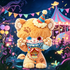 Cute Carnival Cat Diamond Painting Kit