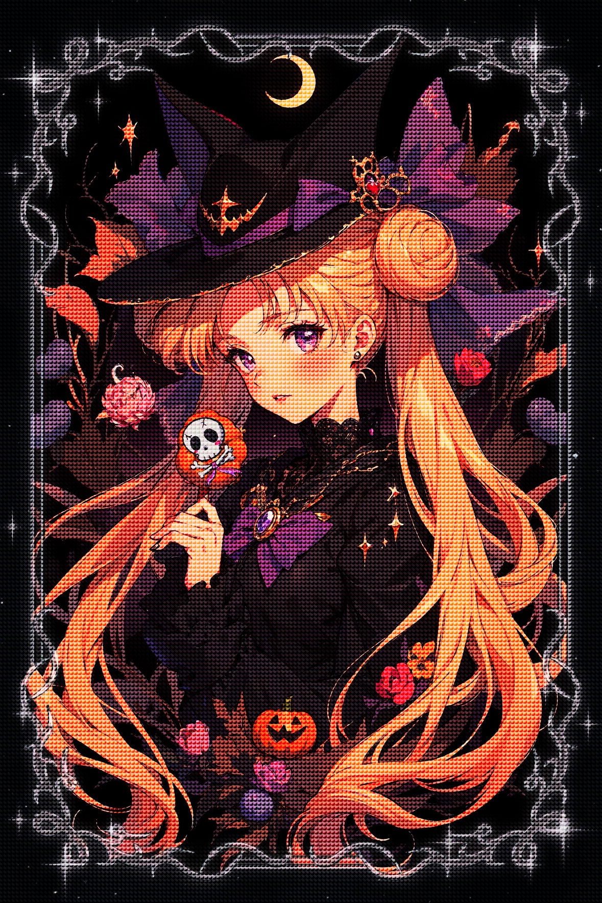 Anime Witch Diamond Painting Kit-11.8" x 15.7"