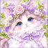 Cute Floral Kitten
