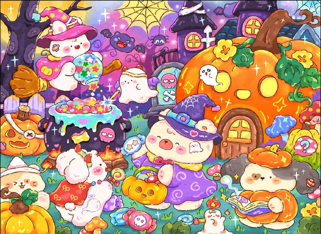 Cute Halloween Diamond Painting Kit