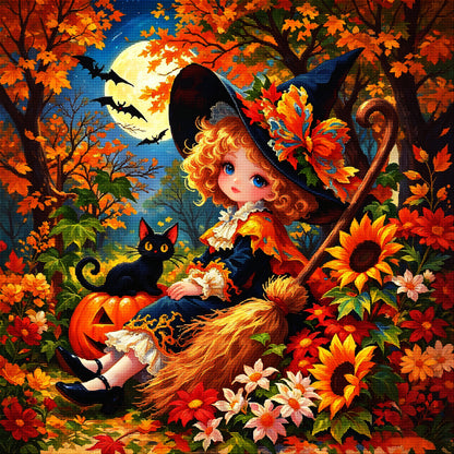 Halloween Witch Diamond Painting Kit-11.8" x 11.8"