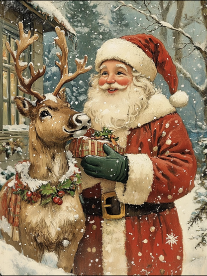 Santa and Reindeer