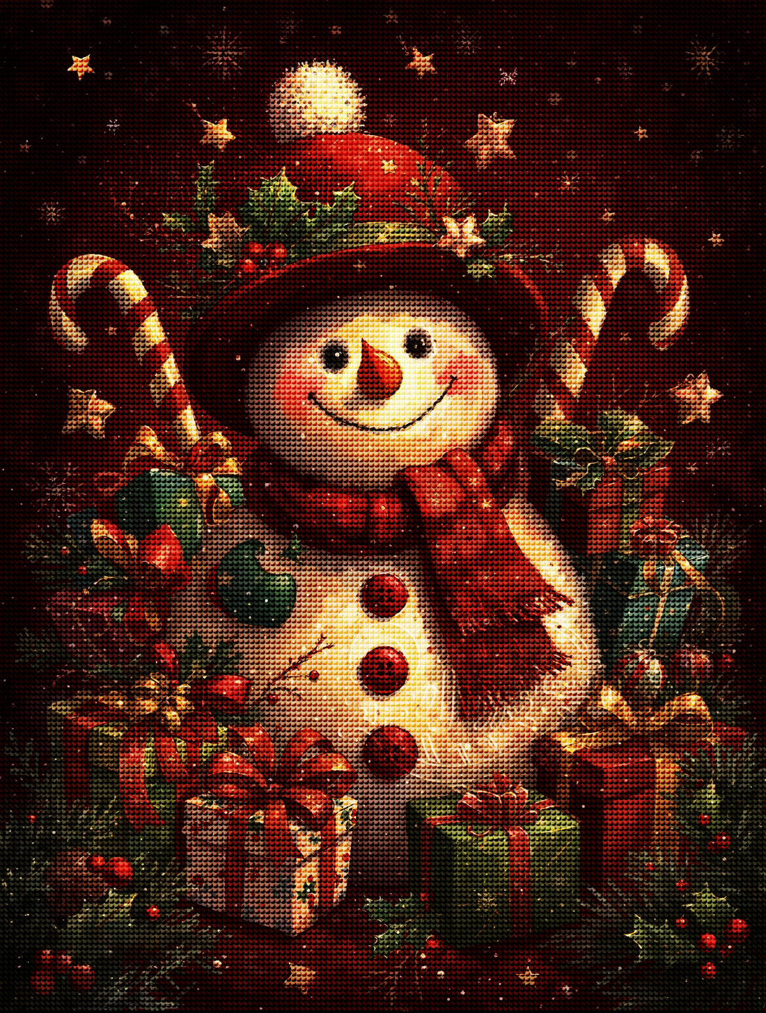 Christmas Snowman Diamond Painting Kit-11.8" x 15.7"