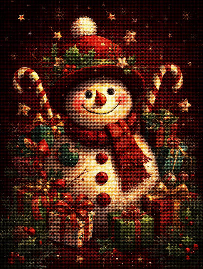Christmas Snowman Diamond Painting Kit-11.8" x 15.7"