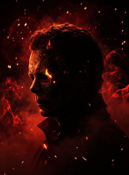 Burning Mask Horror Diamond Painting Kit