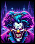 Neon Evil Clown
