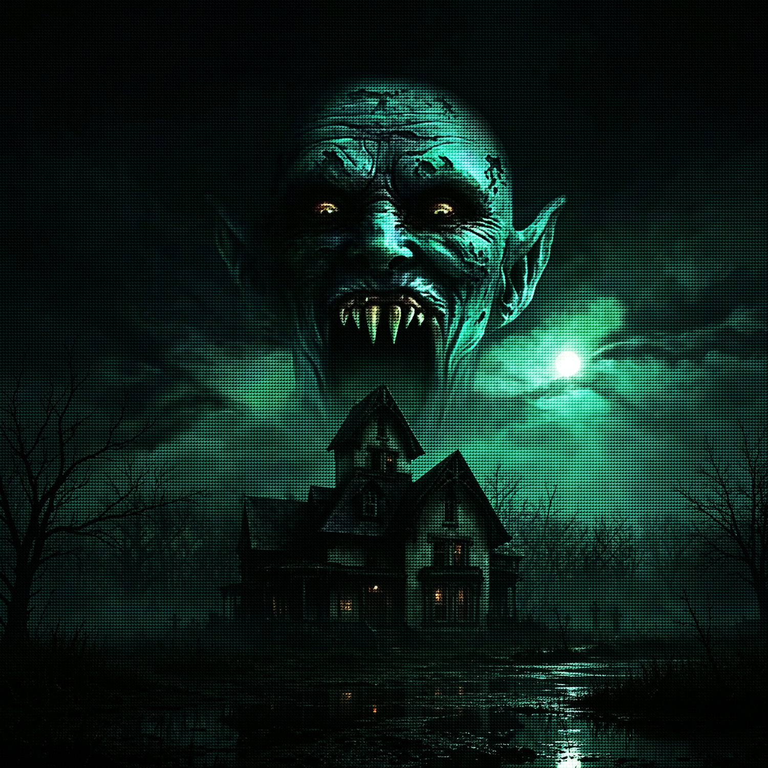 Haunted Vampire House Diamond Painting Kit