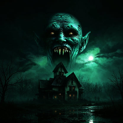 Haunted Vampire House Diamond Painting Kit