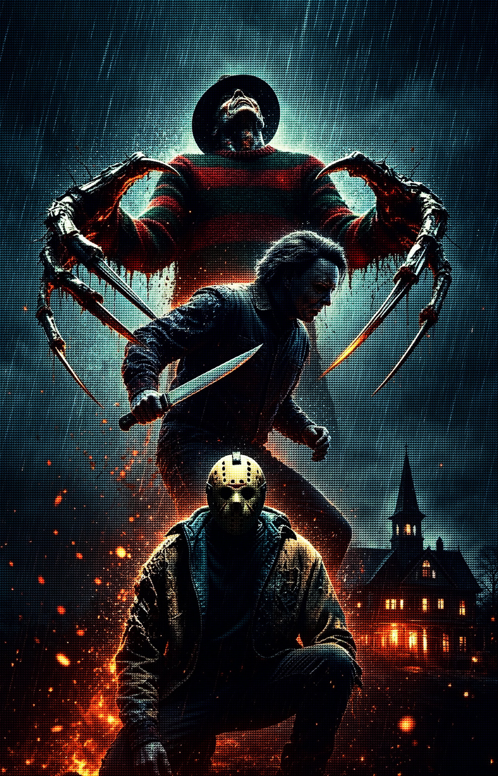 Slasher Horror Diamond Painting Kit-15.7&