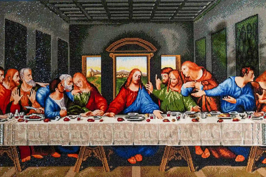 Last Supper Diamond Art 52.8×26.4in