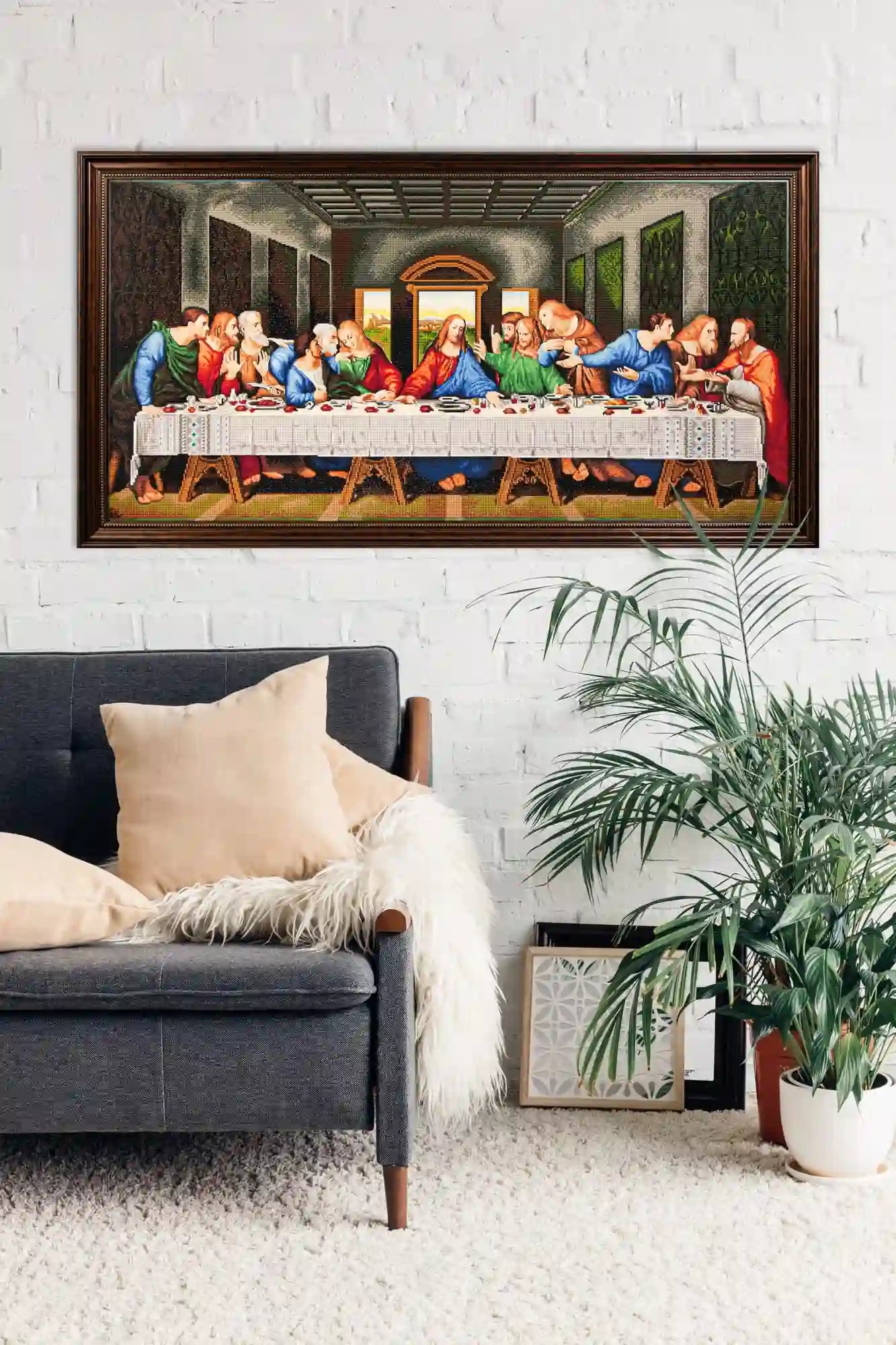 Last Supper Diamond Art 52.8×26.4in