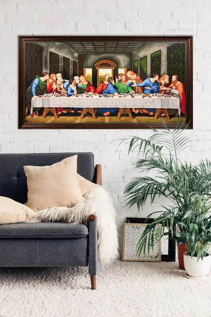 Last Supper Diamond Art 52.8×26.4in