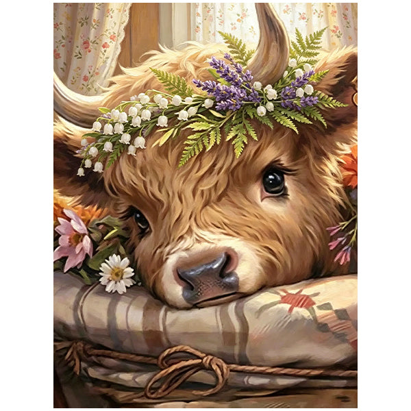 Sweet Highland Calf Wall Art DW10