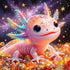 Magical Axolotl Wall Art DW14