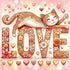 Love Cat Wall Art DW22