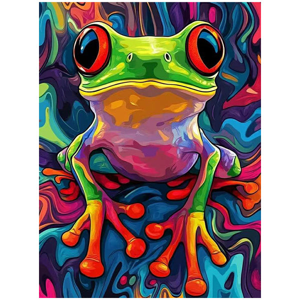 Colorful Frog Wall Art DW25