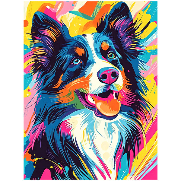 Colorful Dog Wall Art DW27