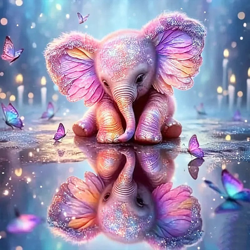 Magical Baby Elephant Wall Art DW3