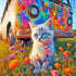 Colorful Kitten Van Wall Art DW35