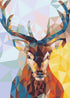 Geometric Deer Wall Art DW38