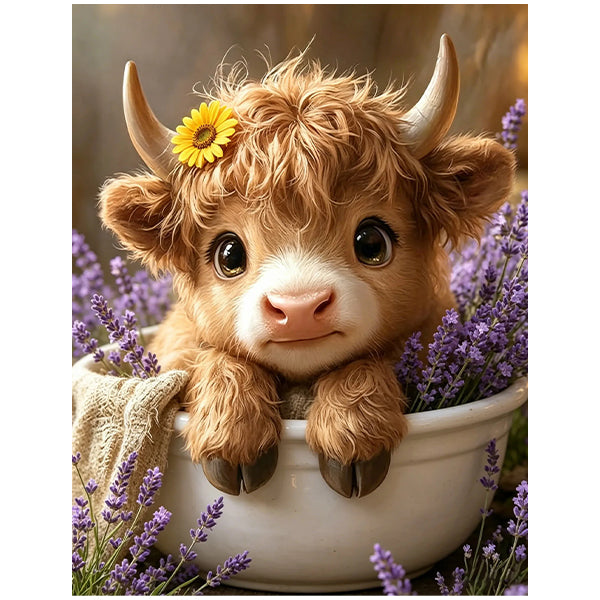 Cute Highland Calf Wall Art DW9-11.8"x 15.7&