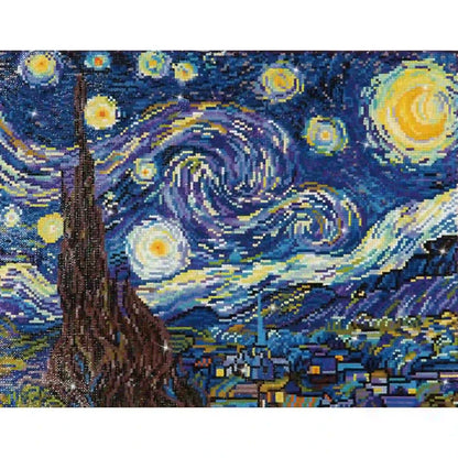 Van Gogh Starry Diamond Art 20×16in