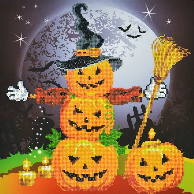 Halloween Scarecrow Art 16.5×16.5in