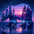 Bear Forest Night FJ14