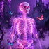Neon Skeleton & Butterfly