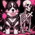 Punk Puppy & Skeleton Gothic