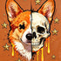Corgi Skull Fusion Gothic