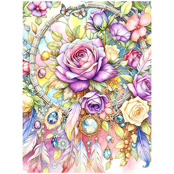 Floral Dreamcatcher Rose HH08