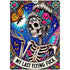 Gothic Sugar Skull Butterfly Wall Art HX06