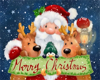 Merry Christmas Diamond Painting Kit