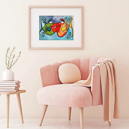 Romantic Fish Diamond Kit 16.5×11.8in