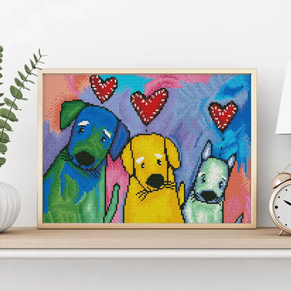 Puppy Pals Portrait – 16.5" x 12.6"