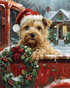 Christmas Dog Diamond Painting Kit